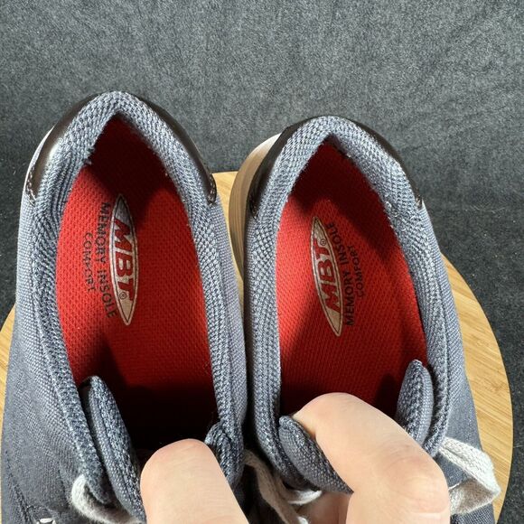 S MBT Kaori Shoes Men's Size 9 Blue Canvas Lace Up Sneakers‎ - Picture 7 of 8